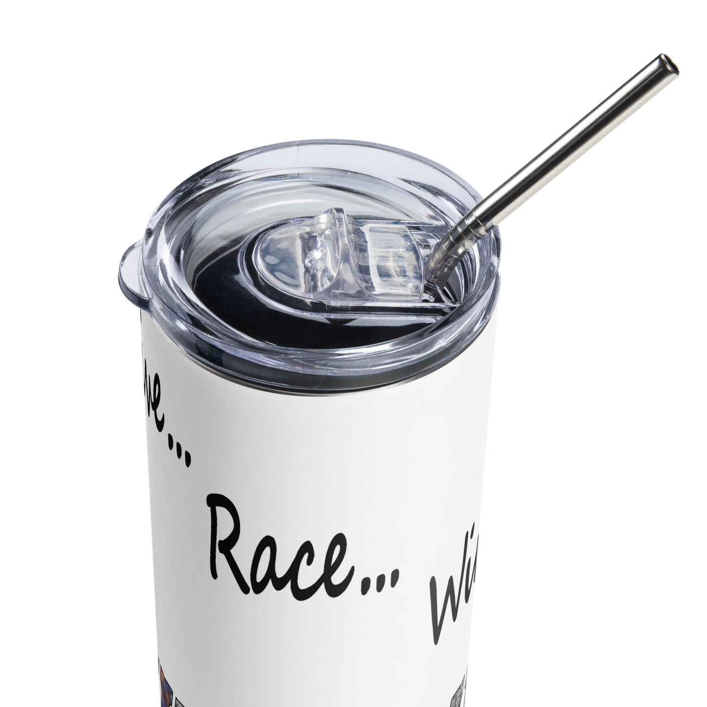 Drive Race Win Like A Girl Tumbler