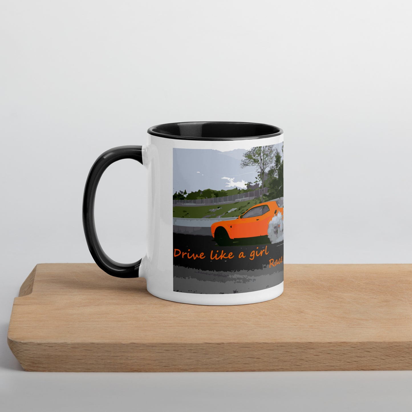 Drive Race Win Like a Girl Mug